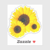 Gelukkige Zomer Zonnebloem Sticker (Vel)