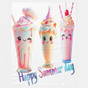 Gelukkige zomerdag fleece deken