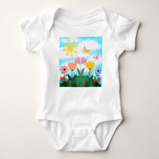 Gelukkige zomerdag romper (Voorkant)