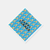 gelukkige zomerregenboog teenslippers servet (Hoek)