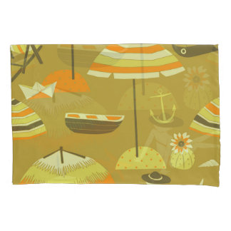 Gelukkige Zomertijd Leuk Naadloos Patroon Kussensloop