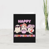 Gelukkige ZomerTussen Zomer Halloween Ghost Kaart (Voorkant)
