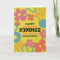 Gelukkige zomerverhalen helder en kleurrijk