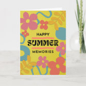 Gelukkige zomervoorjaarsherinneringen helder en kl kaart (Voorkant)