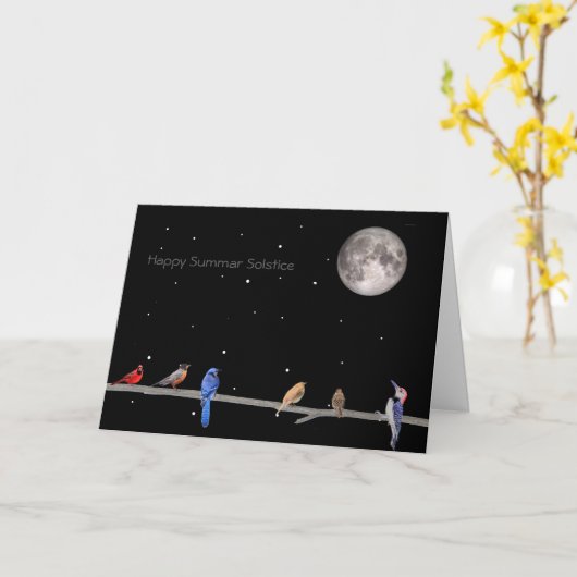 Gelukkige Zomerzonnewende Kaart (Gele Bloem)