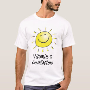 Gelukkige Zon, de Revolutie van D van de Vitamine T-shirt