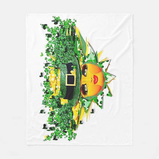 GELUKKIGE ZON! FLEECE DEKEN (Voorkant)