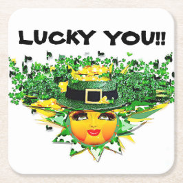 GELUKKIGE ZON! KARTONNEN ONDERZETTERS