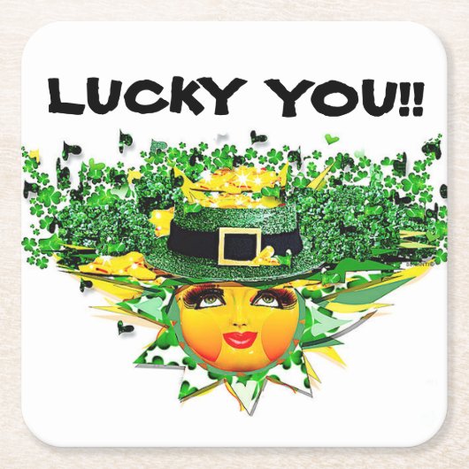 GELUKKIGE ZON! KARTONNEN ONDERZETTERS (Voorkant)