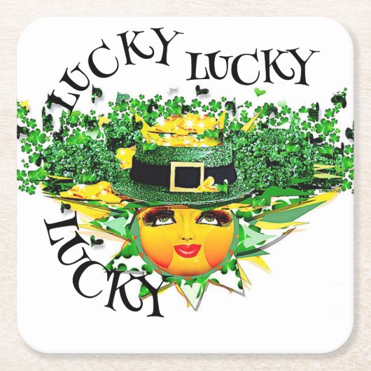 GELUKKIGE ZON! KARTONNEN ONDERZETTERS (Voorkant)