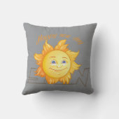 Gelukkige Zon Kussen (Achterkant)