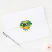 GELUKKIGE ZON! RONDE STICKER (Envelop)