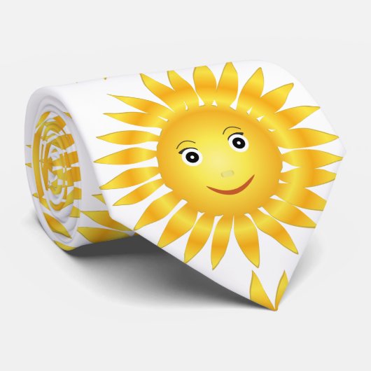 gelukkige zonneschijn stropdas (Opgerold)