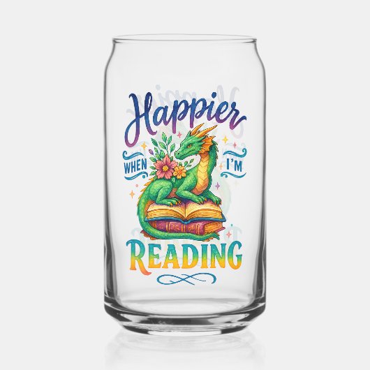 Gelukkiger als ik lees blikvorm glas (Achterkant)