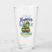 Gelukkiger als ik lees glas (Voorkant)