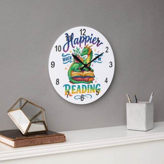 Gelukkiger als ik lees grote klok (Kantoor)