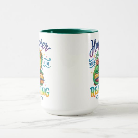 Gelukkiger als ik lees mok (Midden)