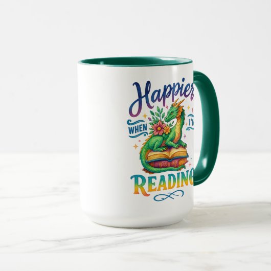 Gelukkiger als ik lees mok (Voorkant rechts)
