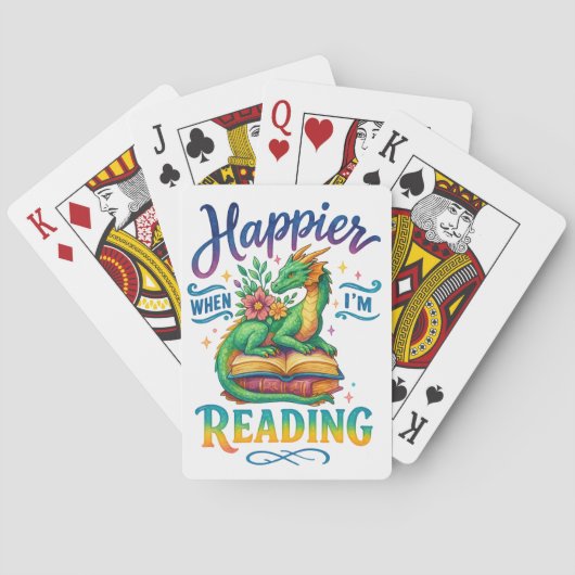 Gelukkiger als ik lees pokerkaarten (Achterkant)