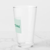 GELUKKIGER LEVEND Drink glas (Links)