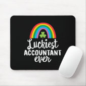 Gelukkigst Accountant Ooit St Patrick Dag Shamrock Muismat (Met muis)