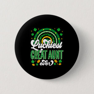 Gelukkigst grote tante shamrocks gelukige st. patr ronde button 5,7 cm