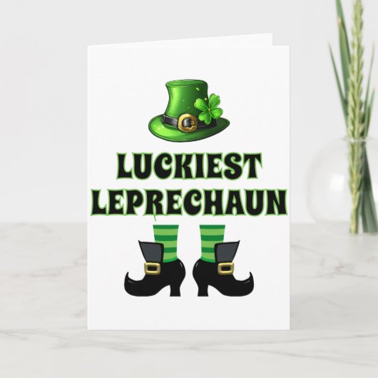 Gelukkigst Kabouter Overeenkomende St. Patrick's D Kaart (Voorkant)