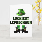 Gelukkigst Kabouter Overeenkomende St. Patrick's D Kaart (Gele Bloem)