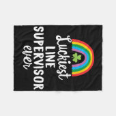 Gelukkigst lijnsupervisor ooit St. Patrick-dagscha Fleece Deken (Voorkant (Horizontaal))