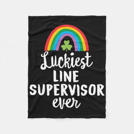 Gelukkigst lijnsupervisor ooit St. Patrick-dagscha Fleece Deken (Voorkant)