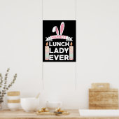 Gelukkigst Lunch Dame Ooit Pasen Poster (Keuken)