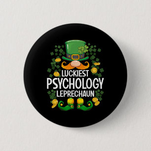 Gelukkigst Psychologie Leprechaun St Patricks Dag  Ronde Button 5,7 Cm