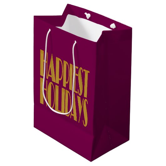 gelukkigst vakantie medium cadeauzakje (Voorkant Gekanteld)