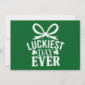 Gelukkigste dag ooit St Patricks Day Irish Lucky Kaart (Voorkant)