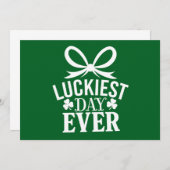 Gelukkigste dag ooit St Patricks Day Irish Lucky Kaart (Voorkant / Achterkant)