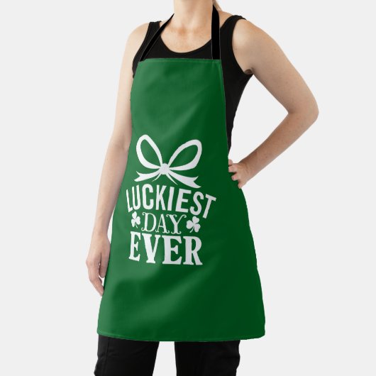 Gelukkigste dag ooit St Patricks Day Irish Lucky Schort (Insitu)