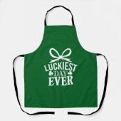 Gelukkigste dag ooit St Patricks Day Irish Lucky Schort (Voorkant)