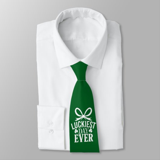 Gelukkigste dag ooit St Patricks Day Irish Lucky Stropdas (Gebonden)