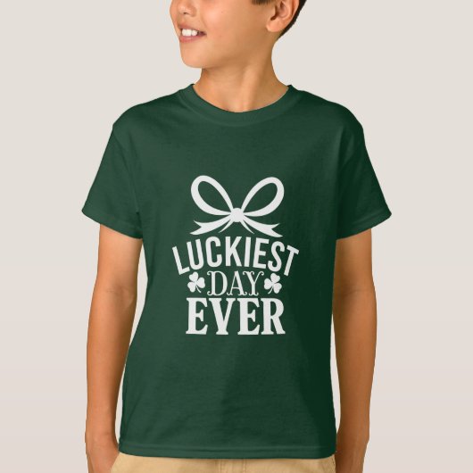 Gelukkigste dag ooit St Patricks Day Irish Lucky T-shirt (Voorkant)