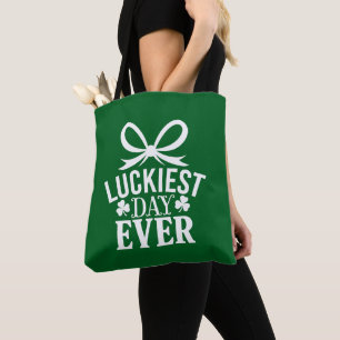 Gelukkigste dag ooit St Patricks Day Irish Lucky Tote Bag
