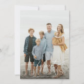 Gelukkigste Feestdagen Elegant Vakantie Fotokaart Feestdagenkaart (Voorkant)