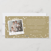 Gelukkigste Feestdagen Fancy Script Multi Foto Col Feestdagenkaart (Achterkant)