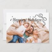 Gelukkigste Feestdagen Kerstvakantie Kaart (Voorkant)