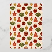 Gelukkigste Feestdagen Retro Kleurrijke Kerstfoto (Achterkant)