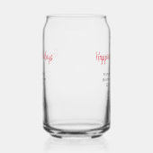 Gelukkigste feestdagen toevoegen business logo naa blikvorm glas (Rechts)
