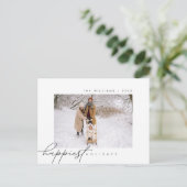 Gelukkigste Feestdagen, vrolijk kerstfeest, famili Briefkaart (Staand voorkant)