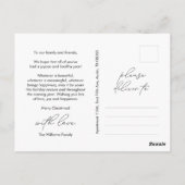 Gelukkigste Feestdagen, vrolijk kerstfeest, famili Briefkaart (Achterkant)