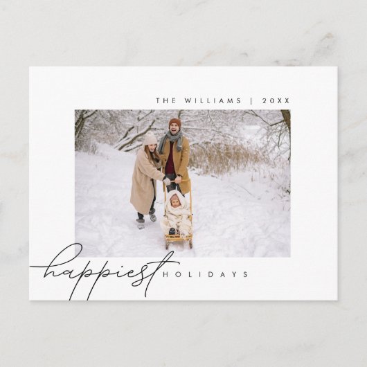 Gelukkigste Feestdagen, vrolijk kerstfeest, famili Briefkaart (Voorkant)