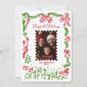 Gelukkigste Feestdagen Vrolijk Kerstfeest Familief Kaart (Voorkant)