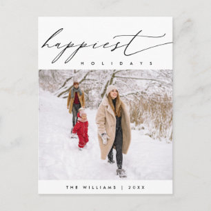 Gelukkigste Feestdagen, Vrolijke Kerstmis Familie  Briefkaart